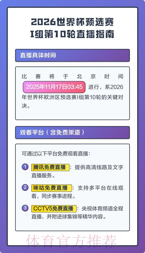 2026世界杯直播实时更新观看指南怎么查 2026世界杯直播实时更新观看指南怎么查
