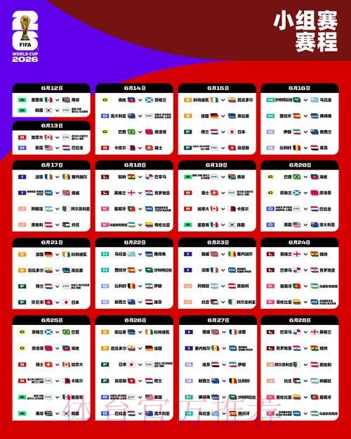 2026世界杯赛程官方发布赛事详情怎么查